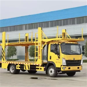 2 Axle Heavy Duty Car Carrier Semi Trailer with 30000kg Payload and ABS Brake System