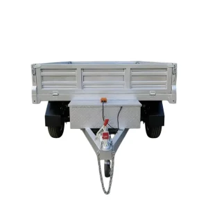 2 Axle Hydraulic Steel Q235 Dump Trailer 1.5 Ton Capacity for Farm Garden Use