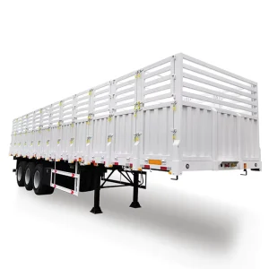 2 Axle Lightweight Cargo Fence Trailer for Short Distance Transport