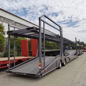 2 Axle Steel Car Carrier Semi Trailer Truck Trailers Transport Vehicle
