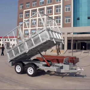 2 Axles 3 10 Tons Small Tipper Agricultural Mini Garden Farm Tractor Dump Trailer for Sale