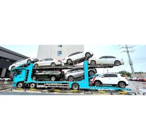 2 Axles 3 Axles 4X2 6X2 Double Deck Car Carrier Truck 7 Cars Hauling Truck Trailer Auto Transport Truck