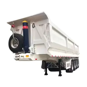 2 Axles 3 Axles Hydraulic Tipping Trailer 30Ton 50Ton Semi Trailer Dump Side Tipper Dump Semi Trailer