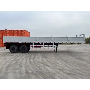 2 Axles 40ft 13m 12.5m Truck Semi Trailer 40ton 60ton Cargo Stake Fence Steel Side Wall Fence Semi Trailer