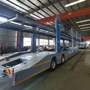 2 Axles Air Suspension Car Transport Semi Trailer Certified Car Carrier Trailer Galvanized Trailer Stainless Steel Trailer