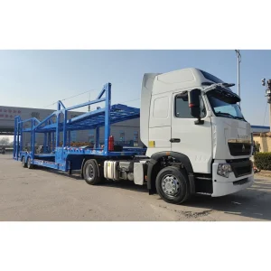 2 Axles Two Floor Vehicle Transport Car Carrier Trailer