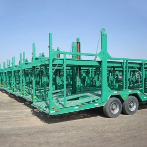 2 Floors 6 Cars Hydraulic Lifting Car Trailer Heavy Duty Vehicle Transport Semi Trailer Car Carrier Truck Trailer