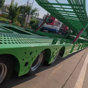 2-Level Hydraulic Car Hauler Semi Trailer Vehicle Transport Double Deck Auto Carrier Heavy Duty