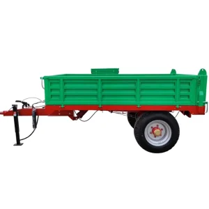 2 wheel Tractor Trailer 2 Ton Customizable Farm Trailer Hydraulic After Discharge Unload