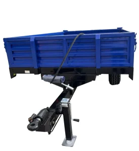 2.5TON Farm Small 2 Wheel Tractor Trailer with Hydraulic System for Agricultural Use