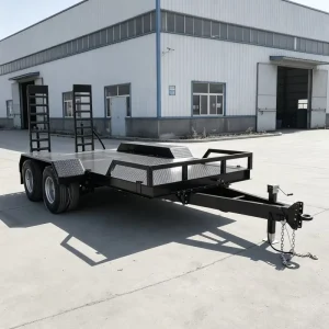 2000 kg Steel Motorcycle ATV Car Transporter Trailer with Electric Air Brake and Ramp