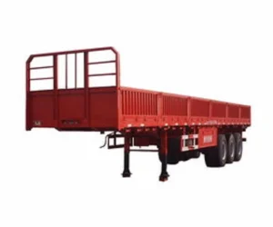 20T 80T 3 Axle Cargo Trailer Low Bed Truck Trailer ISO CCC BV CE DOT