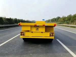 20ft 3 Axle Flatbed Semi Trailer for Light Cargo