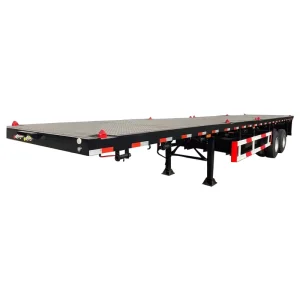 20ft 40Tons Hydraulic Pressure Flatbed Container Semi Trailer 40ft Container Chassis