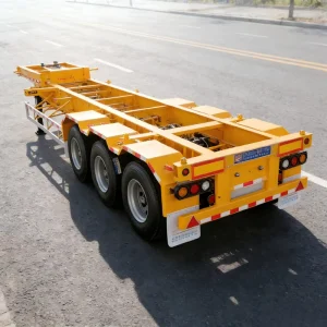 20ft 40ft 45ft Skeleton Semi Trailer Container Chassis Semi Trailer