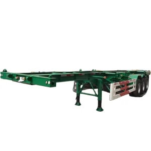 20ft 40ft 45ft Steel Container Skeleton Tipping Chassis Semi Trailer Truck Frame 40T Max Payload