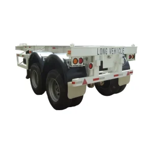 20ft Steel Container Semi Trailer with Two Axles and 12r22.5 Tyre
