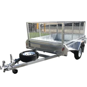 2100mm*1200mm Box Traier with 750kg Load Capacity 600mm Cage Cargo & Utility Trailers