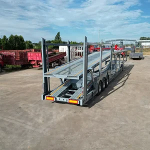 21m Double Deck 8 Car Carrier Semi Trailer 3Axle Heavy Duty Mechanical Suspension Vehicle Hauler Trailer