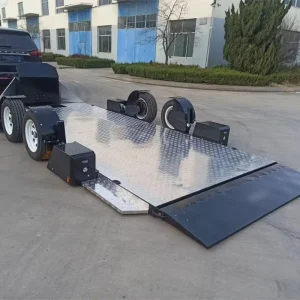 2500 Kg Steel Hydraulic Race Car Hauler Trailer Lowering Drop Deck Plant Trailers For Sports Car For Sale