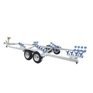 26ft Boat Trailer Hot Dip Galvanized Marine Boat Trailers Made in China Dual axle Customizable