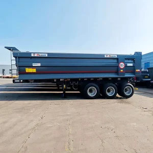 3/4/5/6 Axle U Type Tipper Semi Trailer U Shape Dump Semi Trailer For Sand Stone Transport
