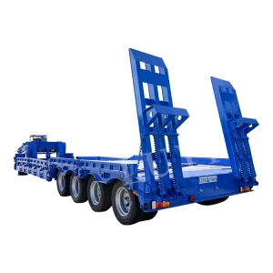 3 4 5 Axles 40 60 70 80 Ton Heavy Duty Gooseneck Hydraulic Ramp Low Loader Lowbed Lowboy Low Bed Trailer Truck Semi Trailers