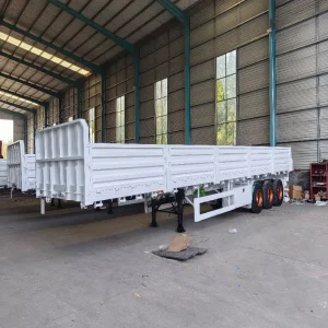 3 4 5 Axles Side Board Semi Trailer Truck Trailer for Loose Cargos