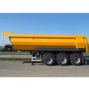 3 4 Axles 20 100ton Hydraulic Rear Dump Semi Truck Trailer Steel Material For Transportation Hauling