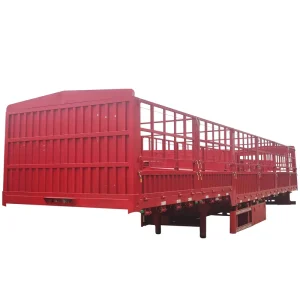 3 4 Axles 40 50 60 Tons Sidewall Stake Side Wall Fence Cargo Semi Trailers