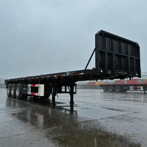 3-Axis / 4-Axis Flatbed Semi Trailer for Container Transport