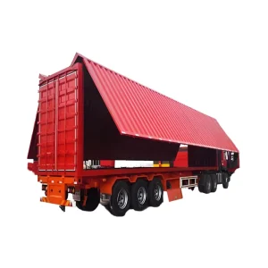 3 Axis Logistics Semi Trailer Wingspan Opening Van Box Semi Truck Trailer