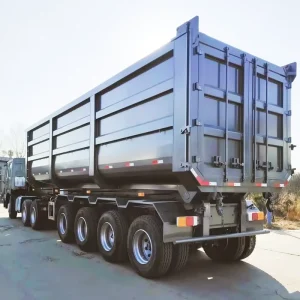 3 Axle 4 5 6 Axles 30cbm 40 50 Cubic Meters 50 60 80 100 Tons Dumper Semi Trailer Rear Tipper Truck Trailers Dump Trailer