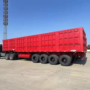 3 Axle 4 Axle 40 Cubic 40cbm Tipper Hydraulic Heavy Duty Rear Dump Tipping Trailer