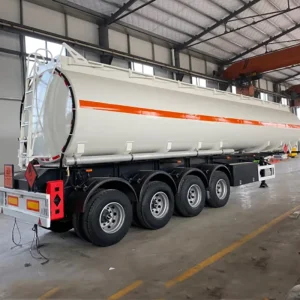 3 Axle 40-50CBM Steel Fuel Tanker Semi Trailer Oil Petrol Diesel Transport