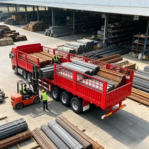 3 Axle 40 60 Tons Steel Drop Open Side Wall Fence Semi Trailer with FUWA Axles 12R22.5 Shandong