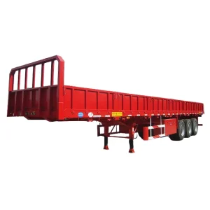 3 Axle 40 FT 40 Ton Side Wall Cargo Semi Trailer for Cargo Transportation