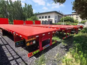 3 Axle 40 Ton Skeleton Side Dump Semi Trailer Heavy Duty Side Tipper for Sand Gravel Construction Bulk Cargo Transport