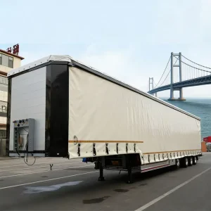 3 Axle 40FT 12m Sidewall Drop Fence Cargo Semi Truck Trailer