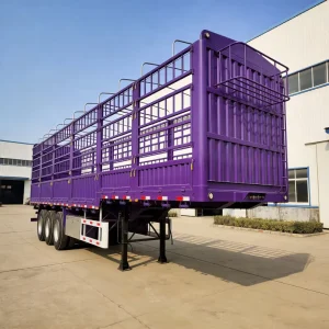 3 Axle 40FT Side Wall Fence Semi Trailer with Stable and Safe Performance