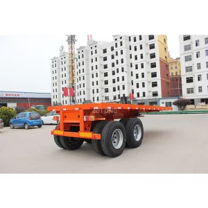 3 Axle 40FT Steel Heavy Duty I Beam Flatbed Semi Trailer Container Truck Cargo Saudi Arabia Type