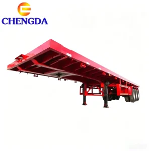 3-Axle 40T Flatbed Container Transport Semi-Trailer