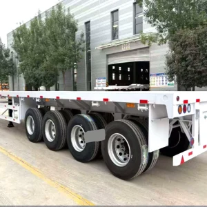 3 Axle 45ft 40ft Semi-trailer Truck Trailer China Manufacturer Direct Sales Flatbed Semi-trailer