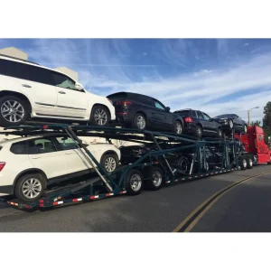 3 Axle 5 6 7 8 10 Car Double Deck Vehicle Carrier Trailer Enclosed Hydraulic Car Transporter