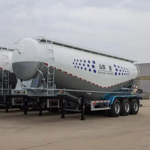 3 Axle 50T V Shape Dry Bulk Cement Transport Tanker Trailer Cement Vehicle Tanker Bulk Powder Trailer for Sale