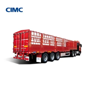3 Axle 50tons Heavy Duty Load Utility Cargo Trailer Transport Stake Fence Semi Trailer for Truck in Africa
