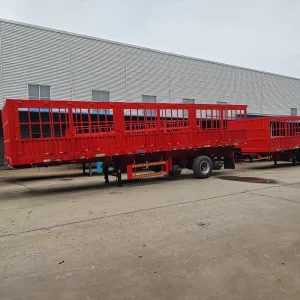 3 Axle 60 80 Ton Fence Cargo Semi Trailer Side Wall Fence Semi Trailer for Bulk Cargo Long Distance Transport