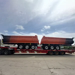3 Axle 60T Hydraulic Tipper Semi Trailer Heavy Duty U Shape Rear Dump Truck Trailer