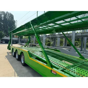 3 Axle 8 Cars Carrier Transport Semi Trailer Car Transporter Trailer Manufacturer Skeleton Type Enclosed Type