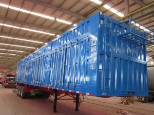 3 Axle Box Semi-trailer, Used for General Cargo Transportation.